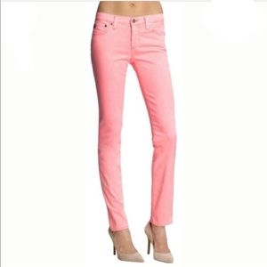 AG Cigarette Skinny Neon Pink Jeans